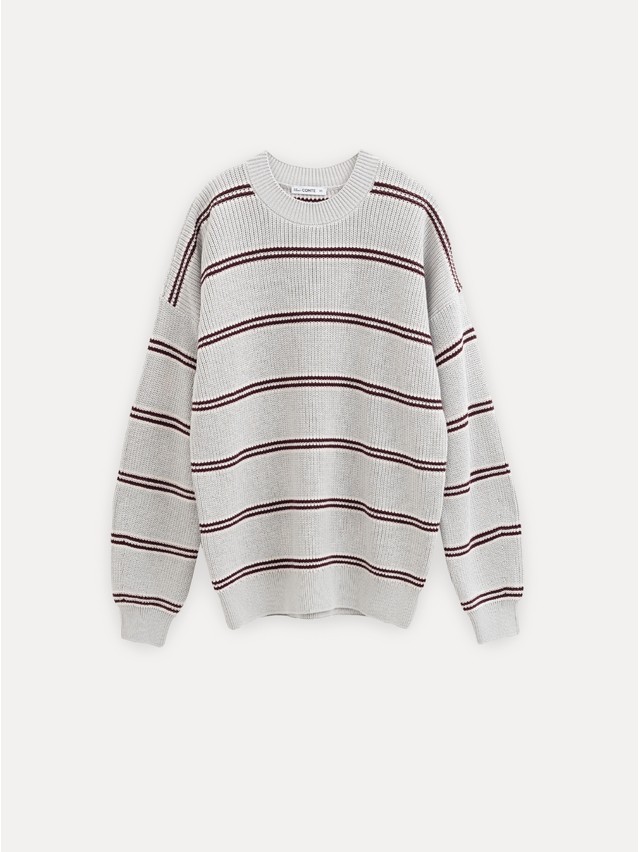 Women's pullover CONTE LDK25102, s.170-84, grey-burgundy - 6