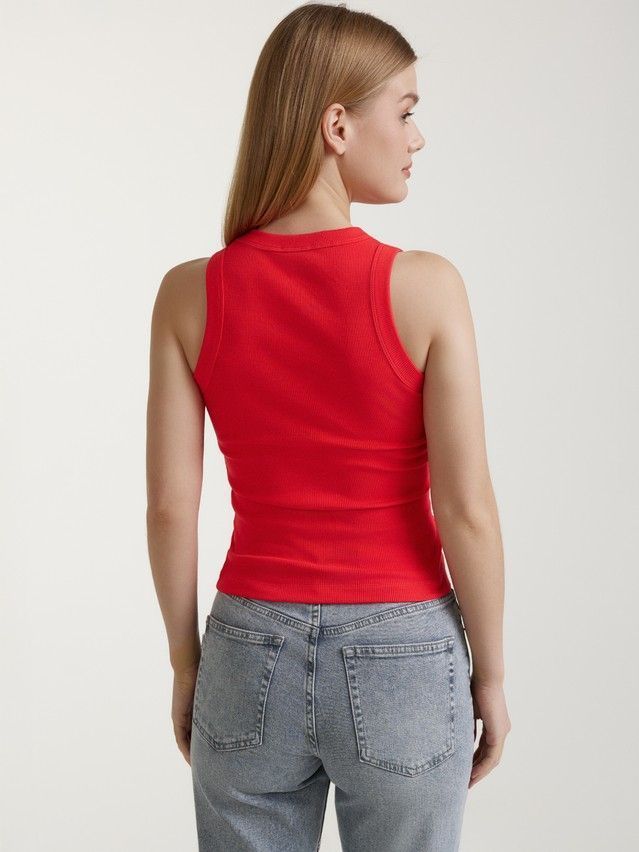 Women's polo neck shirt CONTE ELEGANT LD 3278, s.170-84, red - 4