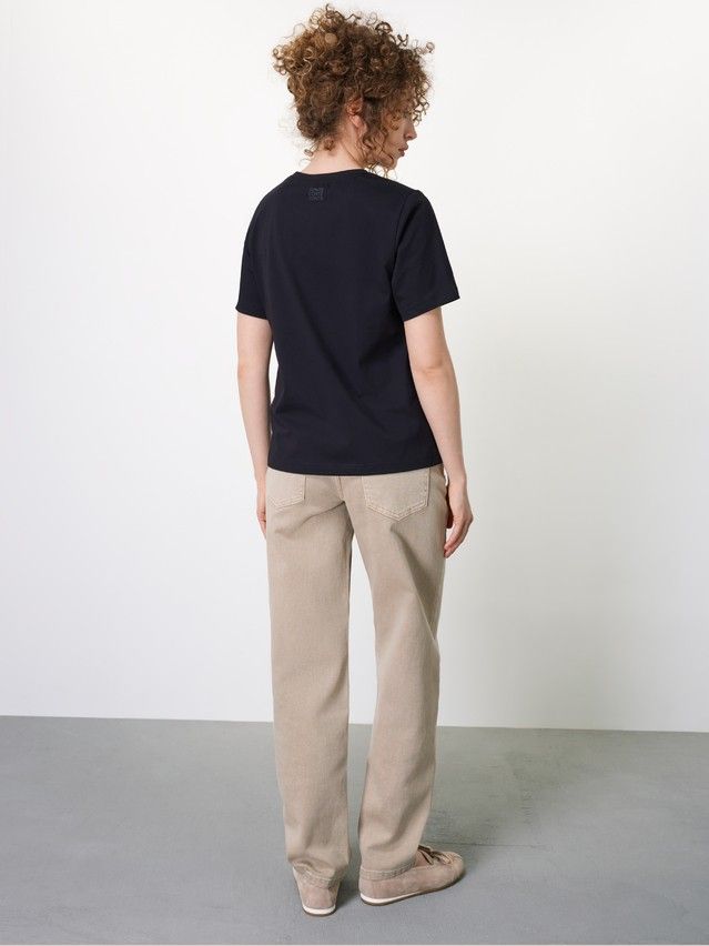 Women's polo neck shirt CONTE ELEGANT LD 3206, s.170-84, black-3conte - 8