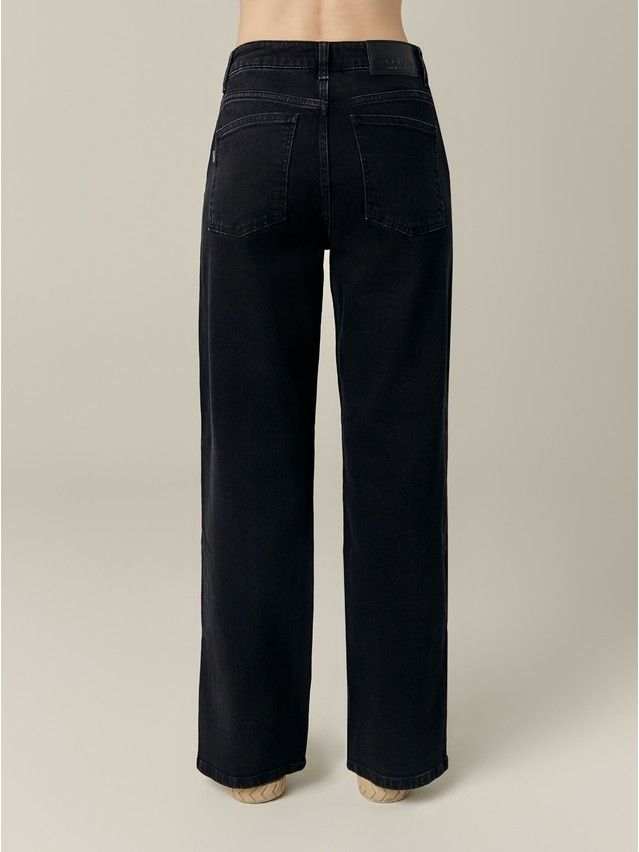 Denim trousers CONTE ELEGANT CON-717, s.170-102, black - 3