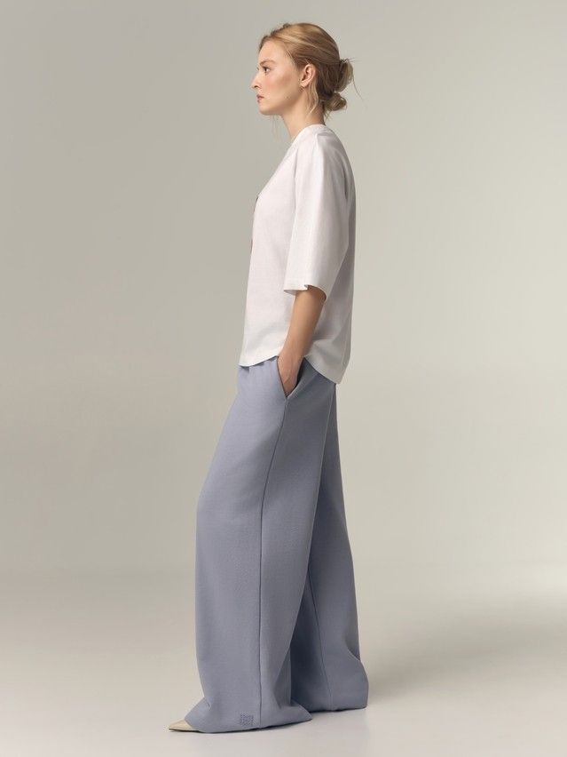 Women's polo neck shirt CONTE LD 3449, s.170-88, white-glasses - 3