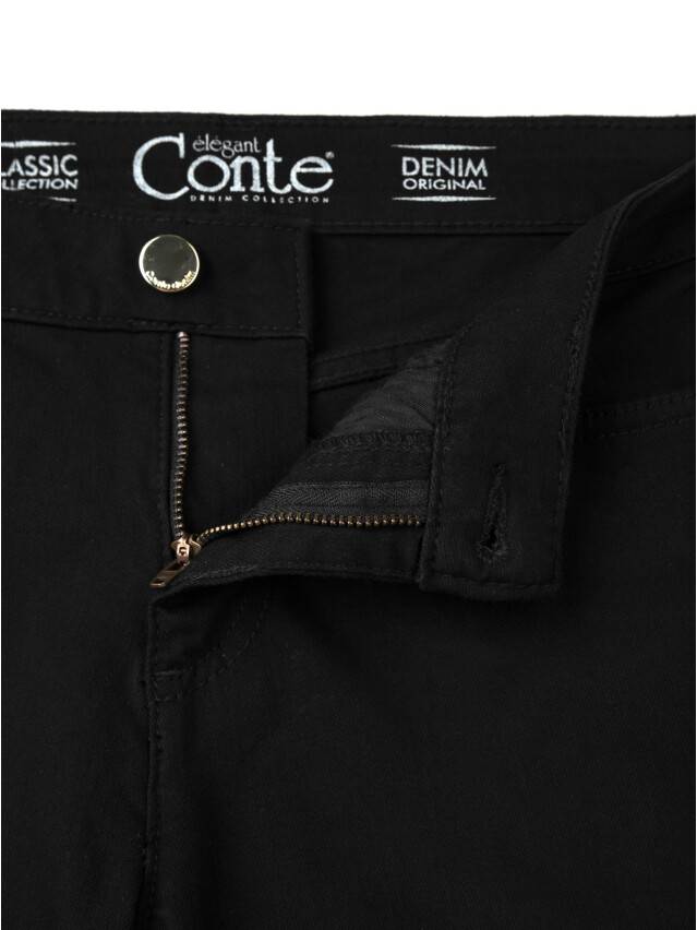 Denim trousers CONTE ELEGANT CON-43B, s.170-106, black - 5