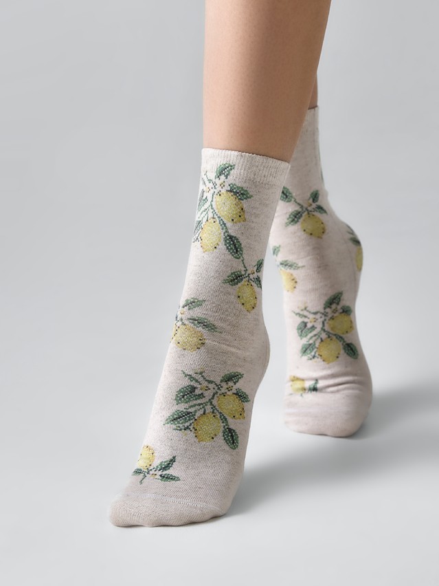 Women's socks CONTE ELEGANT FANTASY, s.23-25, 1236 lemon - 1
