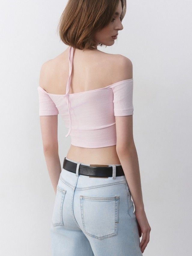 Women's polo neck shirt CONTE ELEGANT LD 2632, s.170-92, pink diamond - 2