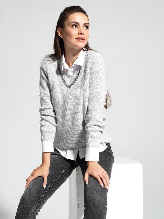 Pullover LDK 066 18С-218СП, s.170-88, moon grey - 1