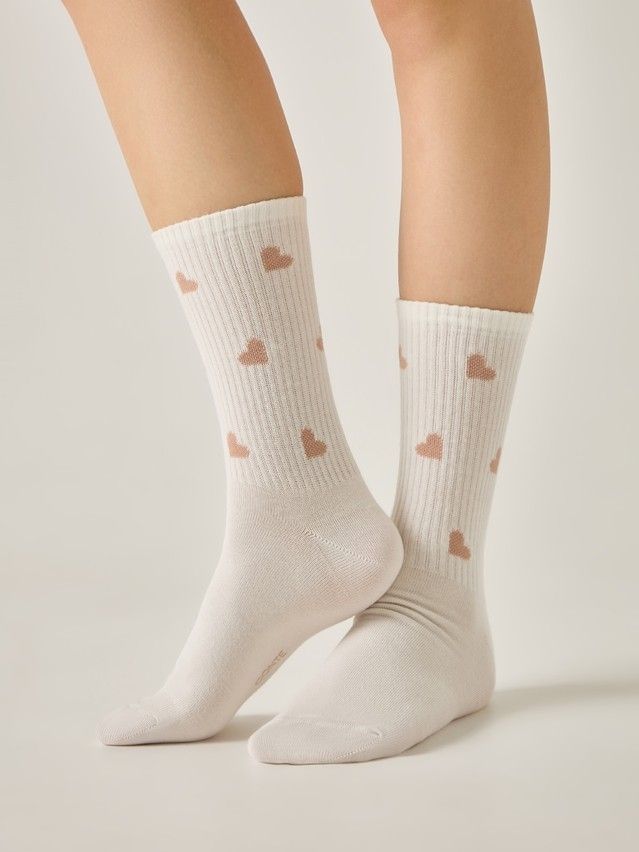 Women's socks CONTE ELEGANT ACTIVE, s.23-25, 708 milky - 1