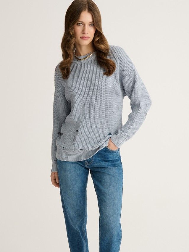 Women's pullover CONTE ELEGANT LDK2395, s.170-84-88, blue fog - 5