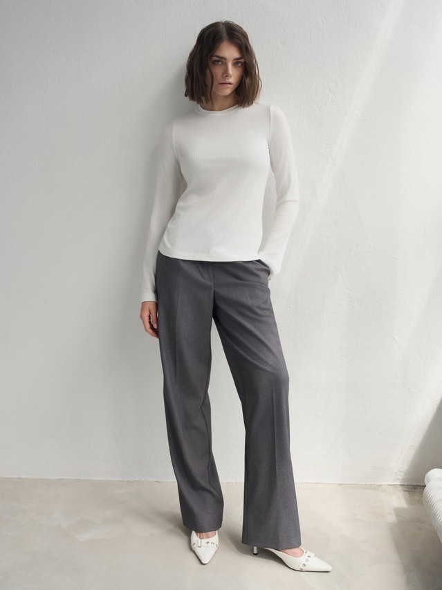 Women's polo neck shirt CONTE LD 3242, s.170-84, white - 4