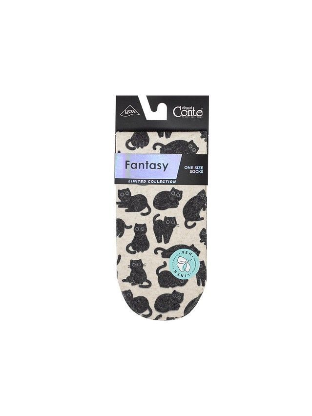 Women's socks CONTE ELEGANT FANTASY, s.23-25, 742 beige - 4