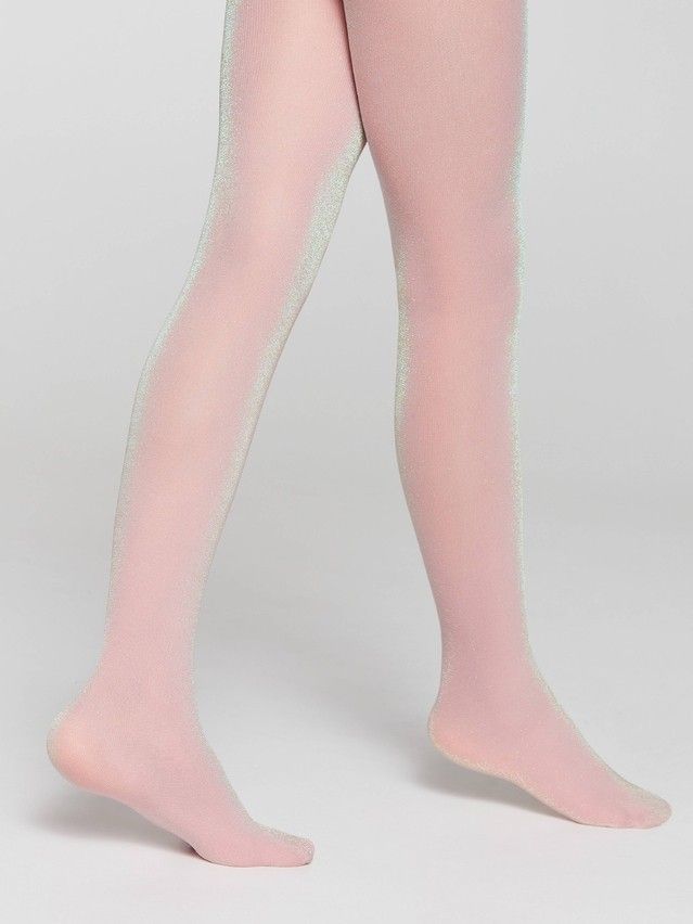 Fancy children's tights CONTE ELEGANT HOLIDAY, s.146-152, dusty rose - 1