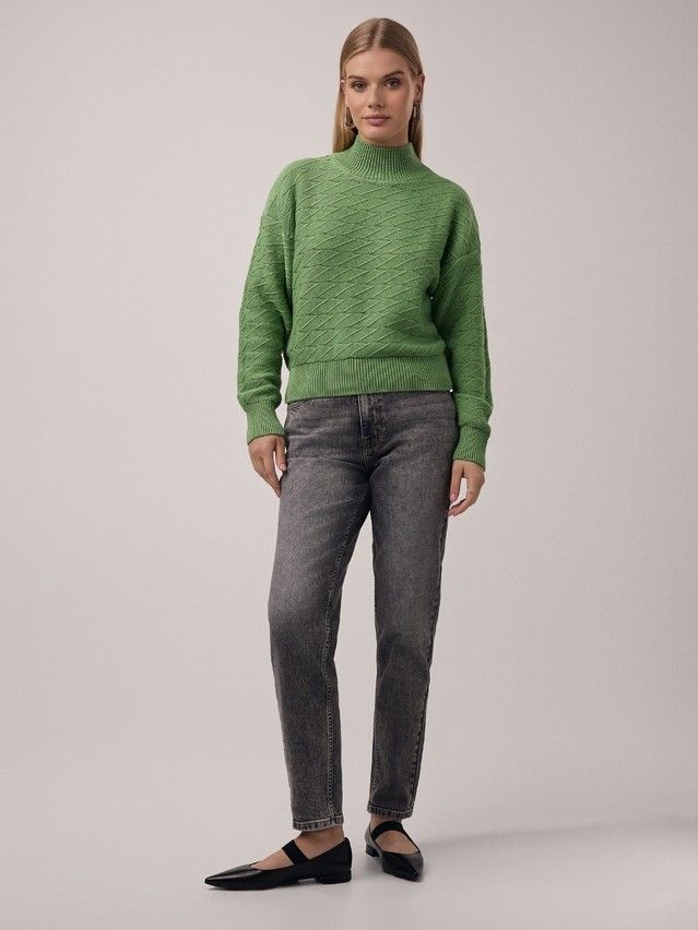 Women's pullover CONTE ELEGANT LDK23100, s.170-84, grass green - 1