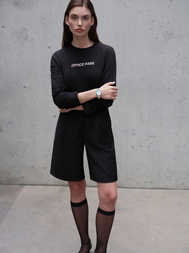 Women's polo neck shirt CONTE LD 3297, s.170-88, black - 7