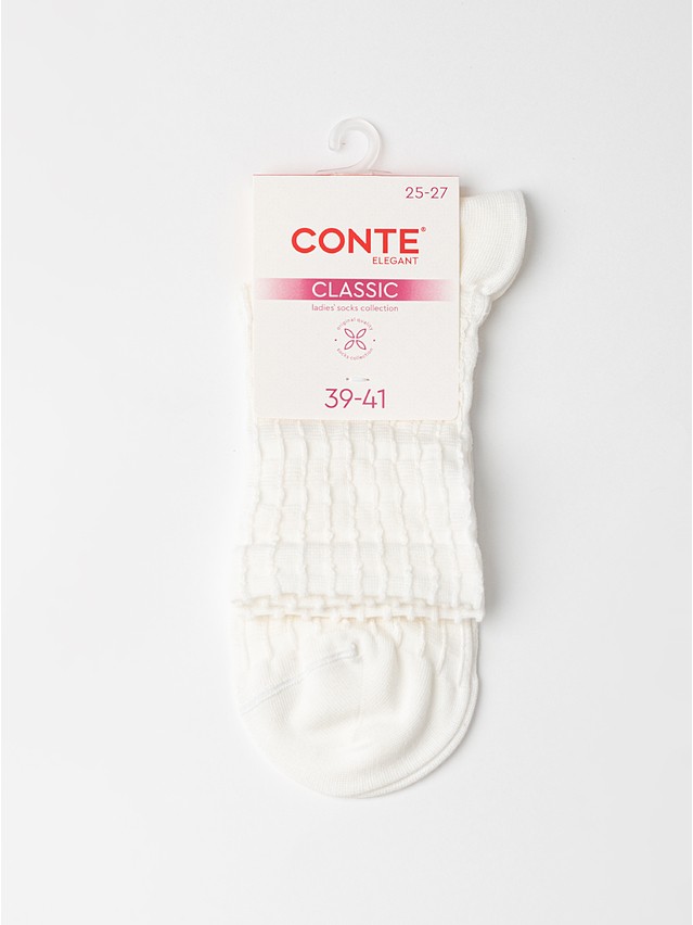 Women's socks CONTE ELEGANT CLASSIC, s.23-25, 1175 milky - 4