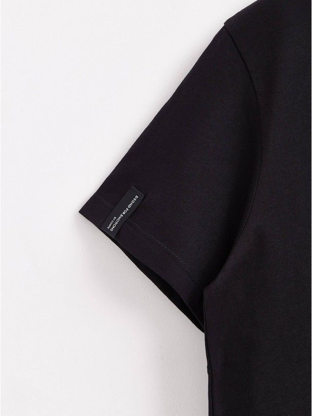 Women's polo neck shirt CONTE ELEGANT LD 1648, s.170-100, black-blue - 8