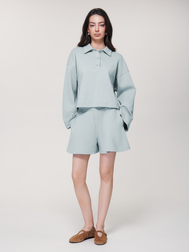 Women's polo neck shirt CONTE LD 3458, s.170-84, blue - 1