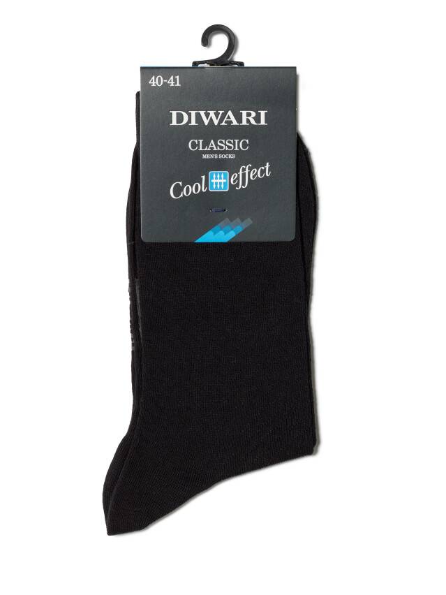 Men's socks DiWaRi CLASSIC COOL EFFECT, s. 40-41, 010 black - 2