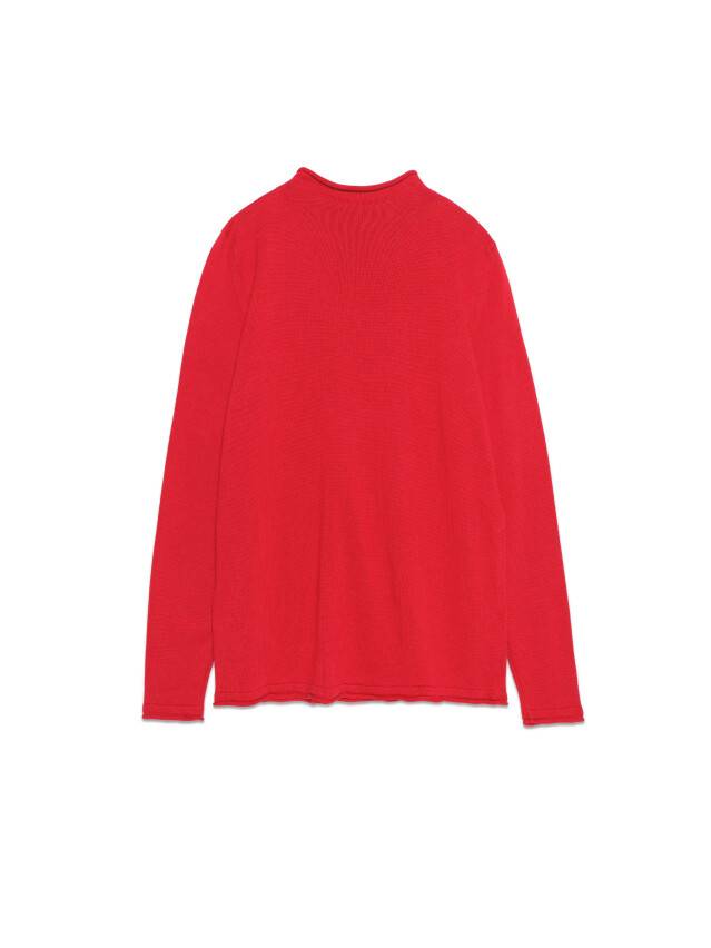 Women's polo neck shirt CONTE ELEGANT LDK102, s.170-84, ruby red - 4