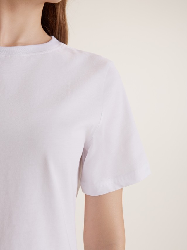 Women's polo neck shirt CONTE ELEGANT BASIC COLLECTION LD 5024, s.170-84, white - 4