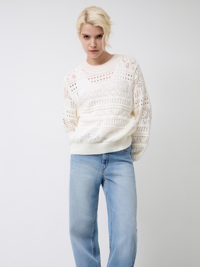 Women's pullover CONTE ELEGANT LDK24111, s.170-84, ecru - 5