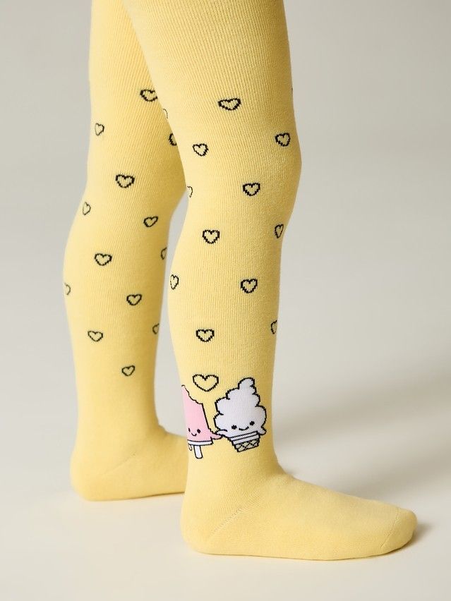 Children's tights CONTE-KIDS SOF-TIKI, s.104-110 (16),694 yellow - 4