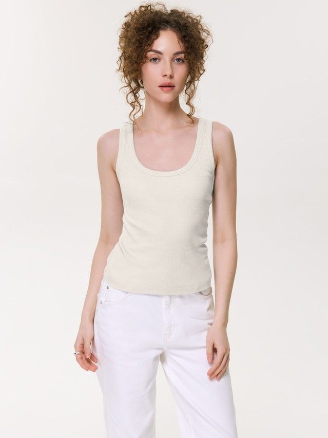 Women's tank top CONTE ELEGANT BASIC COLLECTION LM 5021, s.170-84, ecru - 1