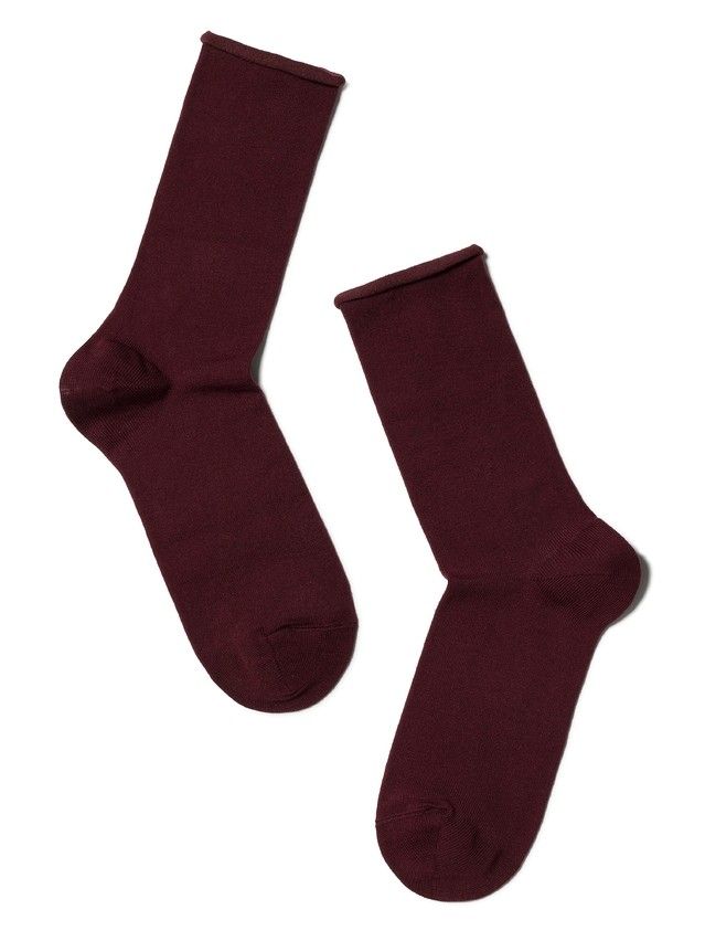 Women's cotton socks COMFORT (without elastic) 19C-101SP, rives. 36-37, 000 maroon - 2