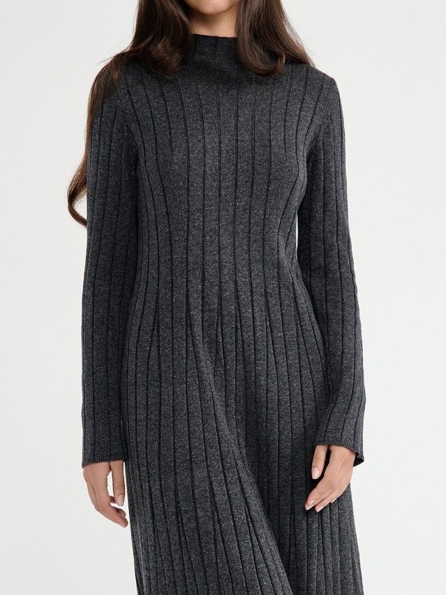 Women's dress CONTE ELEGANT LDK2391, s.170-84-90, graphite - 6