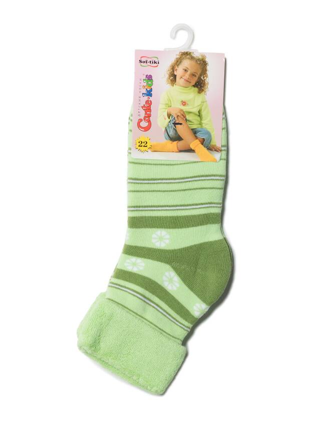 Children's socks CONTE-KIDS SOF-TIKI, s.33-35, 043 light green - 2