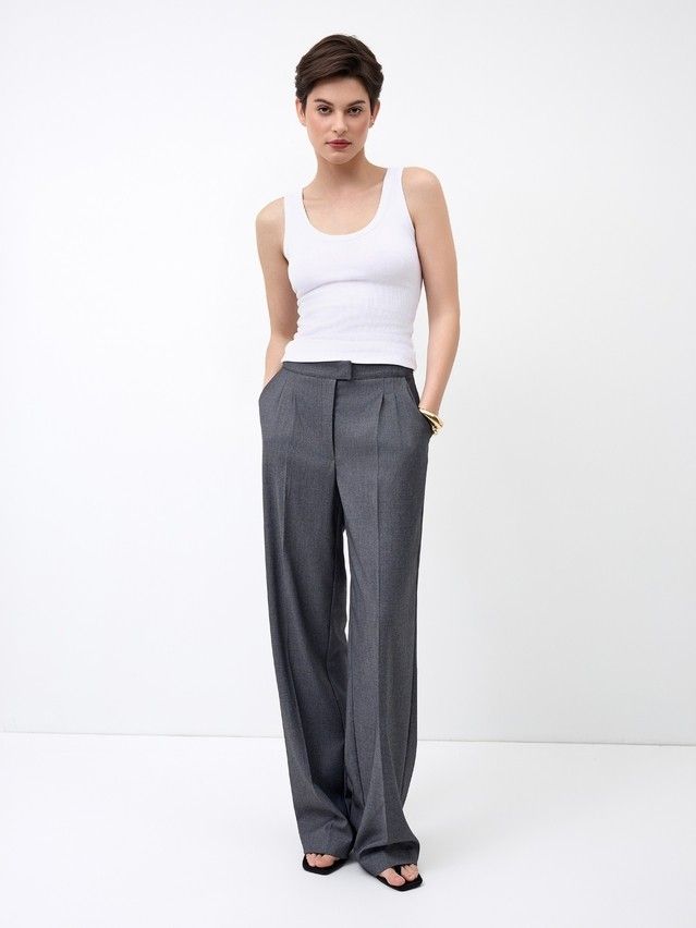 Women's trousers CONTE LBK 3257, s.164-84-90, graphite - 3