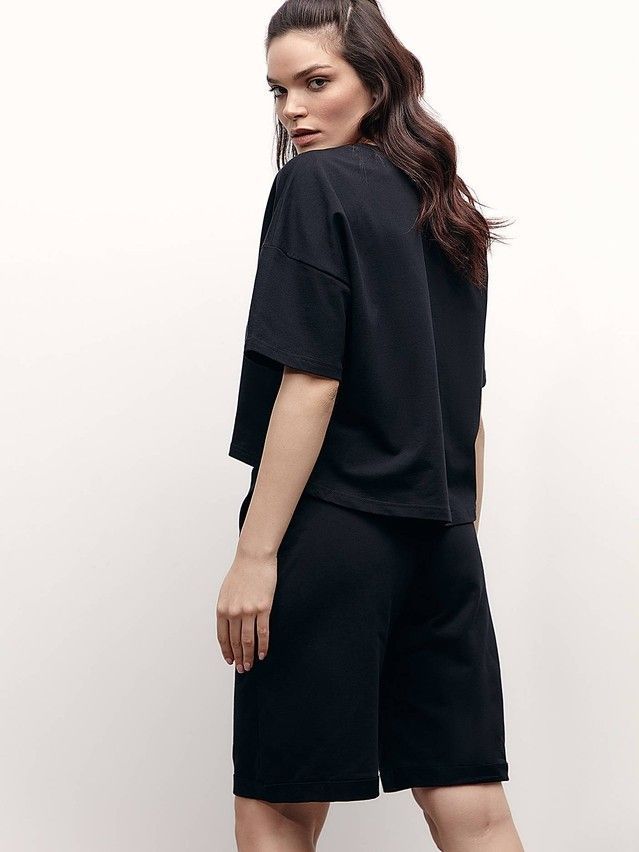 Women's polo neck shirt CONTE ELEGANT LD 1633, s.170-92, black - 3