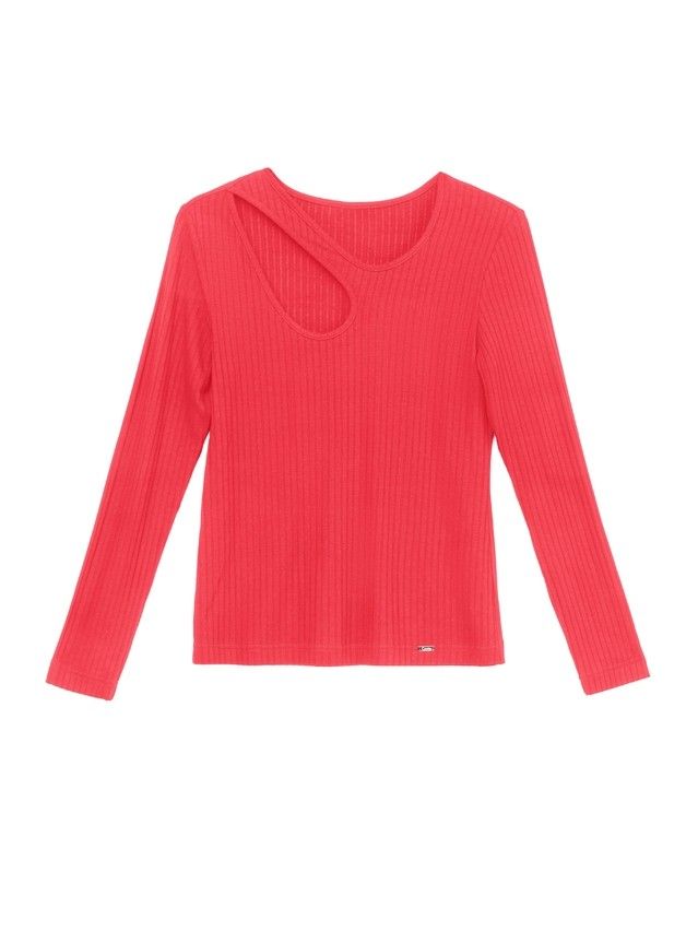 Women's polo neck shirt CONTE ELEGANT LD 890, s.170-92, risky red - 1