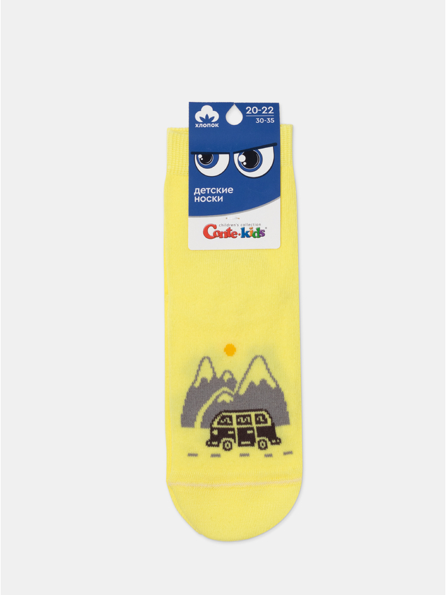 Children's socks CONTE-KIDS, s.20-22, 893 lemon yellow - 1