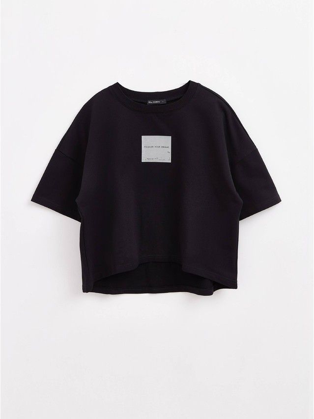 Women's polo neck shirt CONTE ELEGANT LD 1633, s.170-92, black - 4