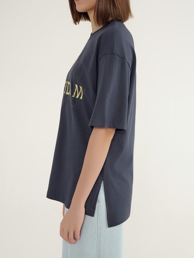 Women's polo neck shirt CONTE ELEGANT LD 3040, s.170-92, graphite-amsterdam - 3