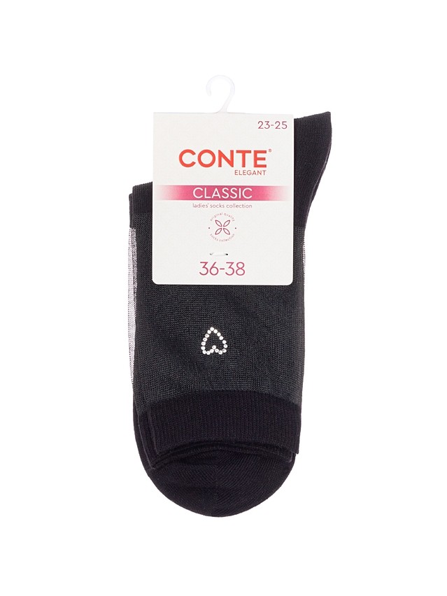 Women's socks CONTE ELEGANT CLASSIC, s.23-25, 684 black - 4