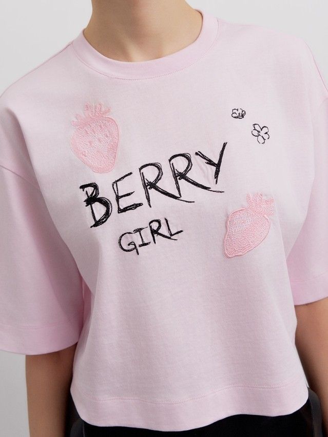 Women's polo neck shirt CONTE ELEGANT LD 2779, s.170-92, pink-berry - 5