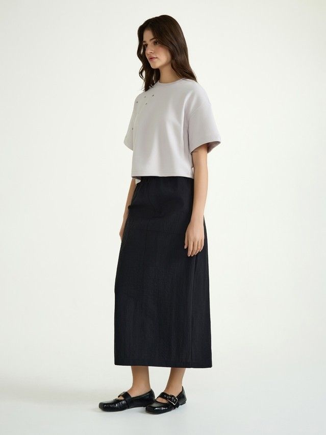 Women's polo neck shirt CONTE ELEGANT LD 3053, s.170-92, grey sand - 3