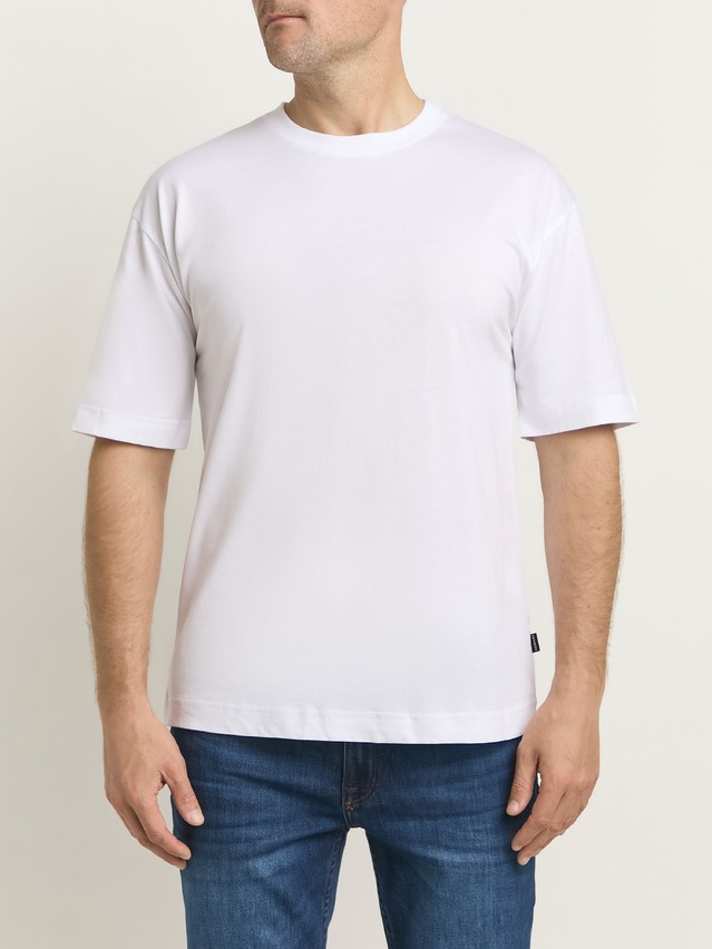 Men's polo neck shirt DIWARI BASIC MEN MD 4028, s.176,182-92, white - 1