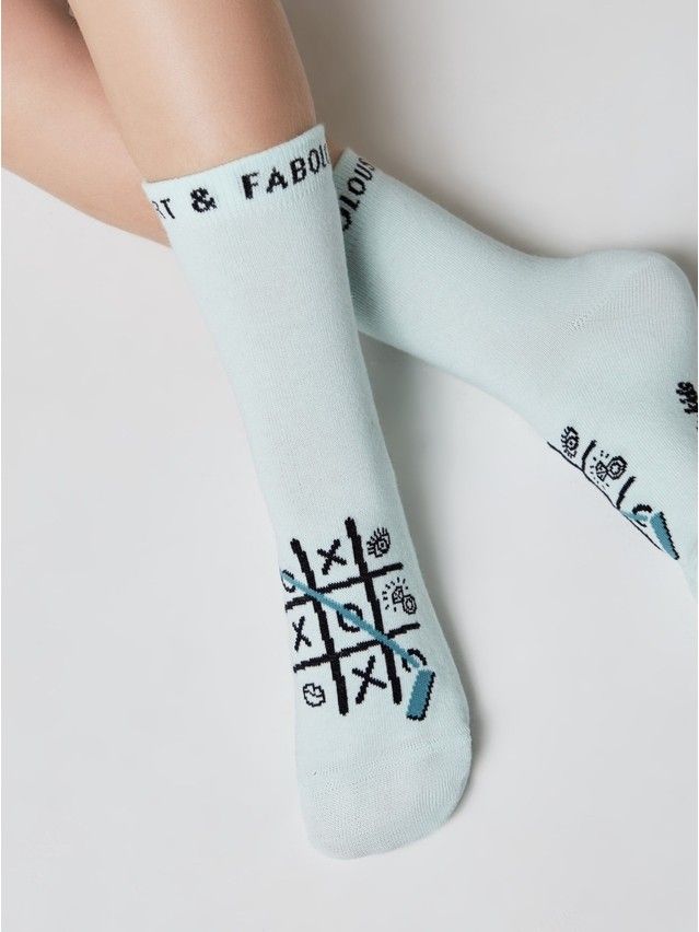 Children's socks CONTE-KIDS TIP-TOP, s.20, 961 pale turquoise - 1