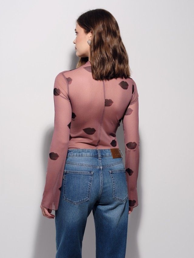 Women's polo neck shirt CONTE LD 3486, s.170-84, lips - 3