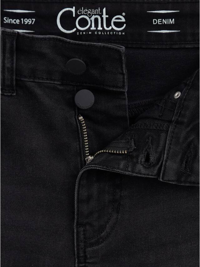 Denim trousers CONTE ELEGANT CON-396, s.170-102, washed black - 7