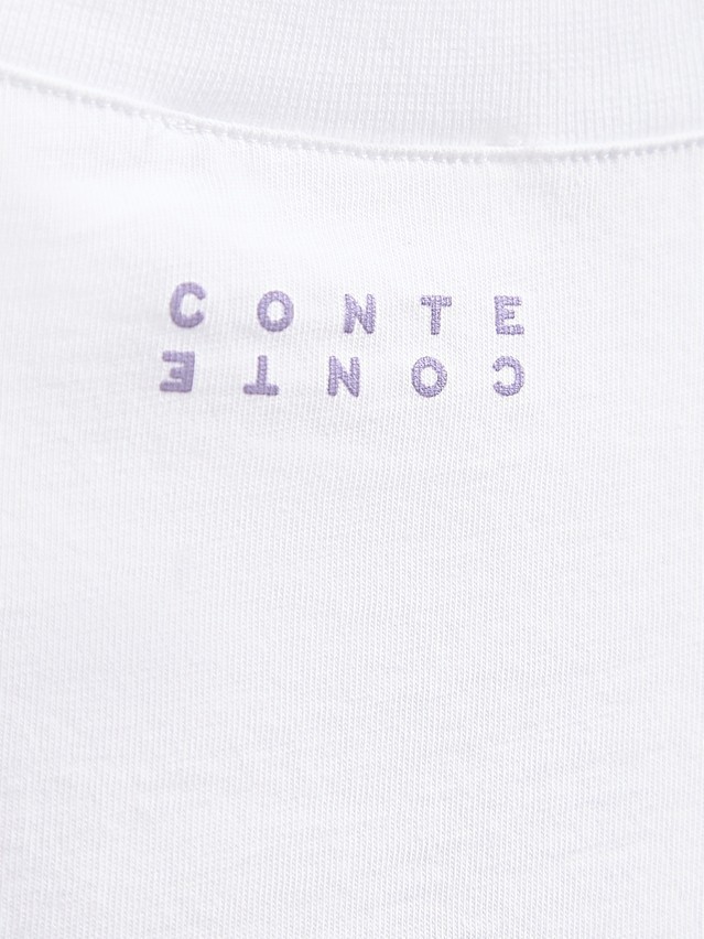 Women's polo neck shirt CONTE ELEGANT LD 3036, s.170-92, white-tulip - 4