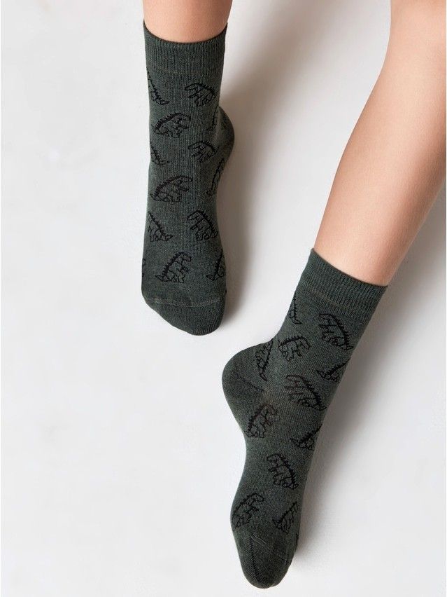 Children's socks CONTE-KIDS CLASS, s.21-23, 614 khaki - 1