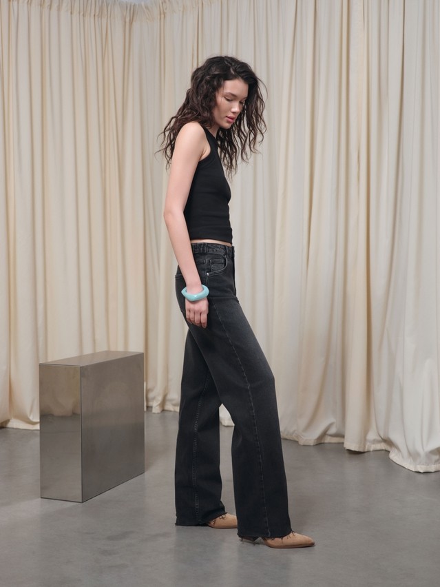 Women's jeans CONTE CON-797, s.164-90, washed black - 7
