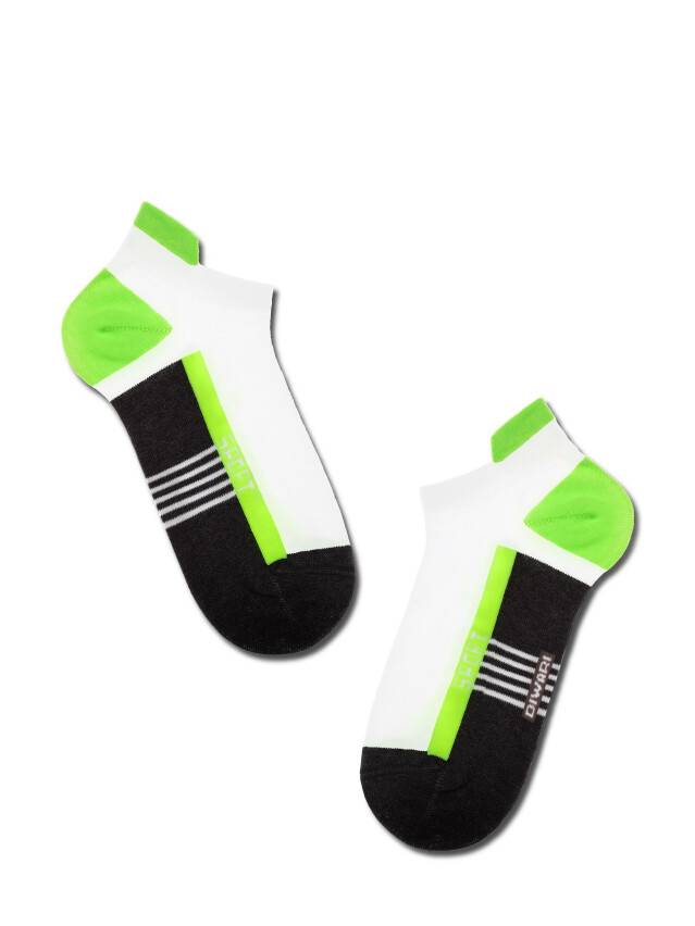 Men's socks DiWaRi ACTIVE, s. 40-41, 083 dark grey-lettuce green - 1
