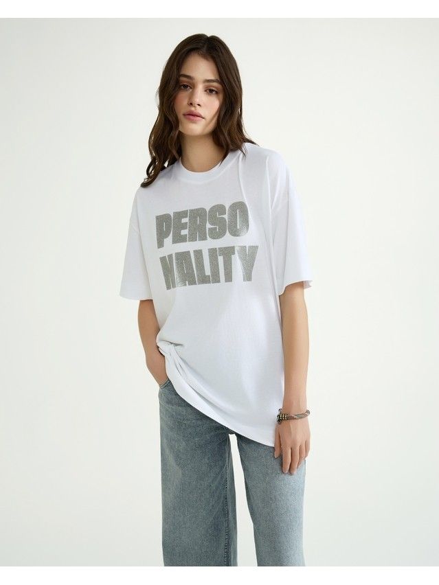 Women's polo neck shirt CONTE ELEGANT LD 3031, s.170-84, white-personality - 2