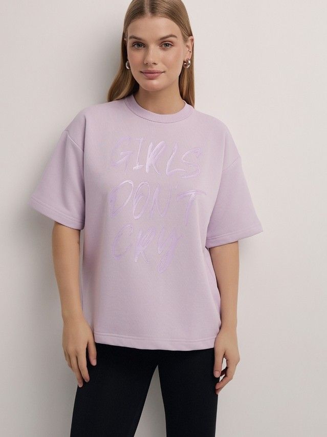 Women's polo neck shirt CONTE ELEGANT LD 2726, s.170-92, lavender - 1