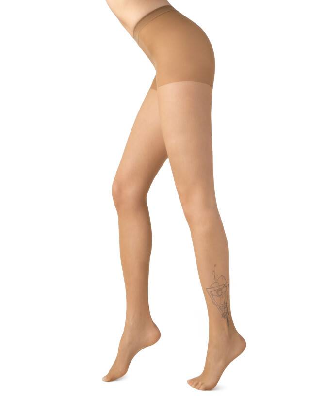 Women's tights CE FANTASY TATTOO, s.2, 005 natural - 2