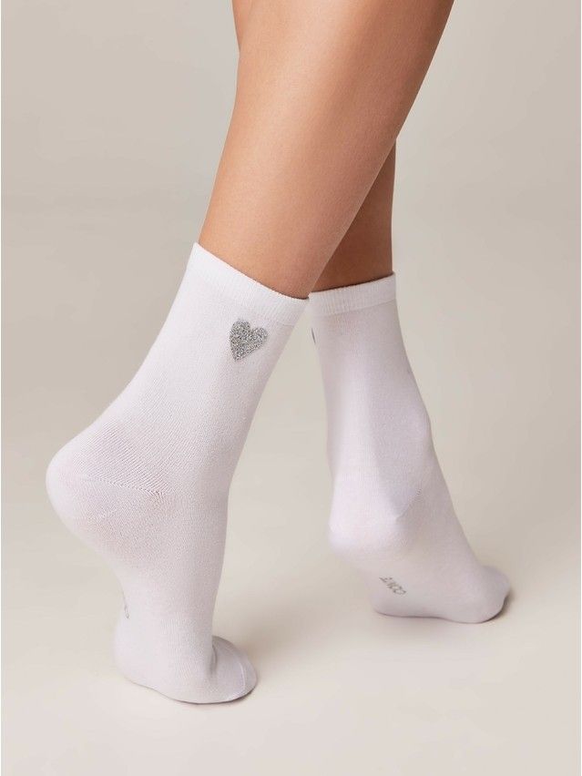 Women's socks CONTE ELEGANT CLASSIC, s.23, 427 white - 1