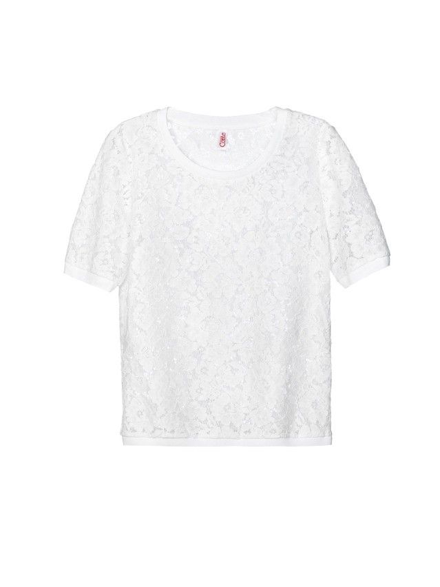 Women's polo neck shirt CONTE ELEGANT LD 737, s.170-100, white - 3